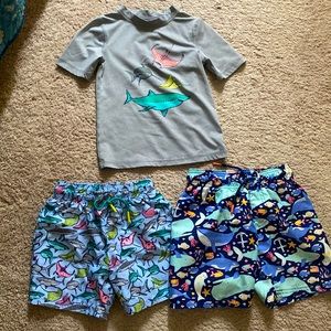 Cat & Jack 4T/5T boys swim bundle